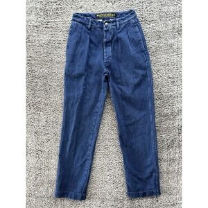 BRUT Clothing Women's Vintage Garment Striped High Waisted Jeans 36 (26x29)